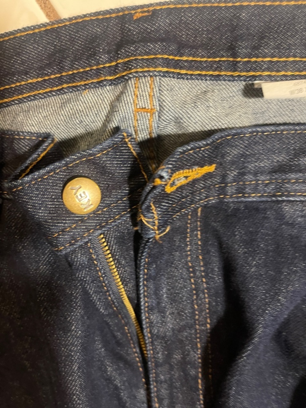 Relaxed Fit Men's Dark Blue Jeans - Picture 3 of 5